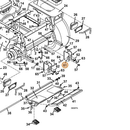 Grasshopper part 643895 — IPL diagram snippet (6x zoom, amber highlight)