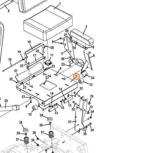 Grasshopper part 643903 — IPL diagram snippet (6x zoom, amber highlight)