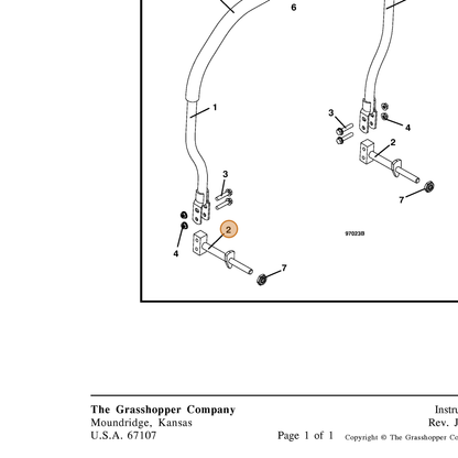 Grasshopper part 643926 — IPL diagram snippet (6x zoom, amber highlight)