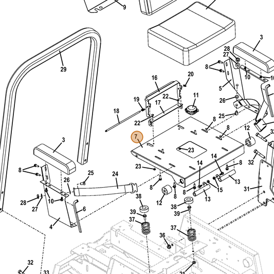 Grasshopper part 643932 — IPL diagram snippet (6x zoom, amber highlight)