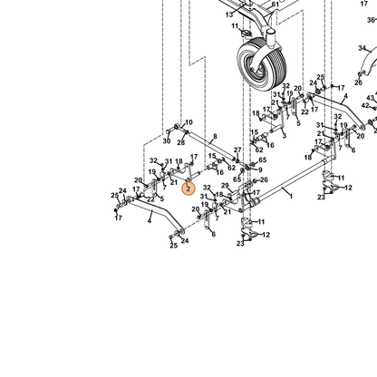Grasshopper part 643940 — IPL diagram snippet (6x zoom, amber highlight)