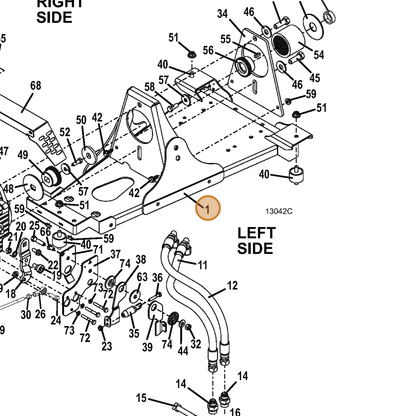 Grasshopper part 643945 — IPL diagram snippet (6x zoom, amber highlight)