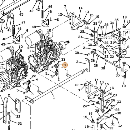 Grasshopper part 643952 — IPL diagram snippet (6x zoom, amber highlight)