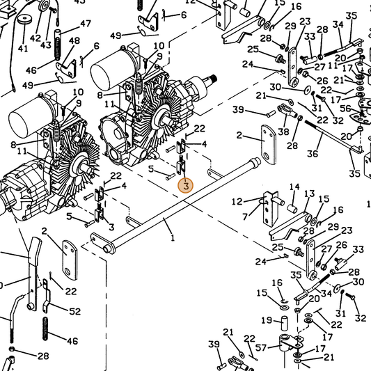 Grasshopper part 643953 — IPL diagram snippet (6x zoom, amber highlight)