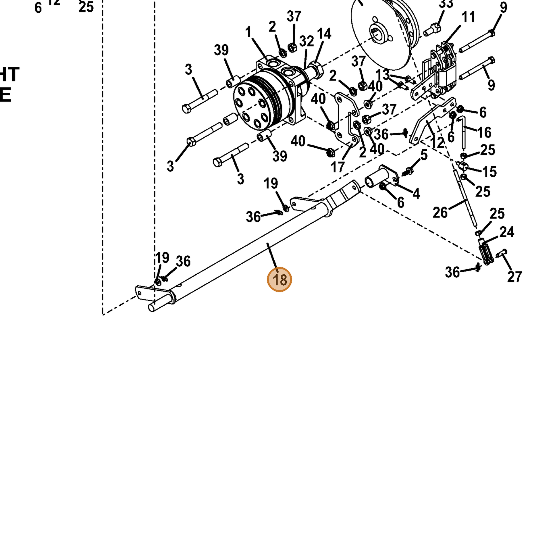 Grasshopper part 643966 — IPL diagram snippet (6x zoom, amber highlight)