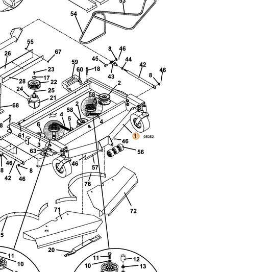 Grasshopper part 643979 — IPL diagram snippet (6x zoom, amber highlight)