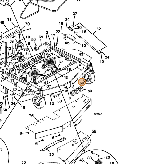 Grasshopper part 643990 — IPL diagram snippet (6x zoom, amber highlight)