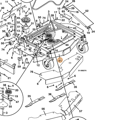 Grasshopper part 643992 — IPL diagram snippet (6x zoom, amber highlight)