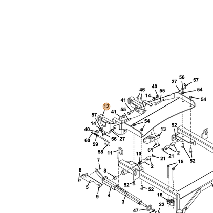 Grasshopper part 644054 — IPL diagram snippet (6x zoom, amber highlight)