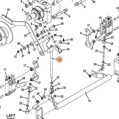 Grasshopper part 644057 — IPL diagram snippet (6x zoom, amber highlight)