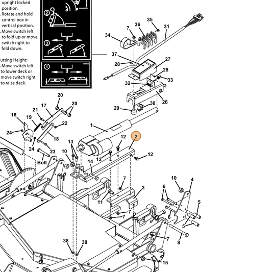 Grasshopper part 644061 — IPL diagram snippet (6x zoom, amber highlight)