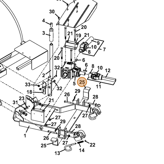 Grasshopper part 644063 — IPL diagram snippet (6x zoom, amber highlight)