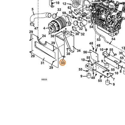 Grasshopper part 644066 — IPL diagram snippet (6x zoom, amber highlight)