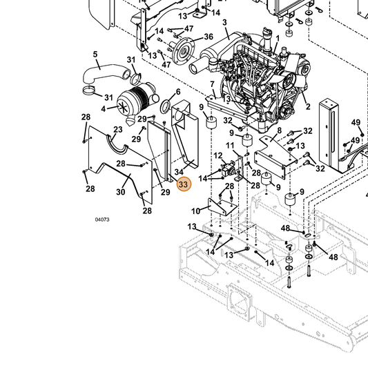 Grasshopper part 644067 — IPL diagram snippet (6x zoom, amber highlight)