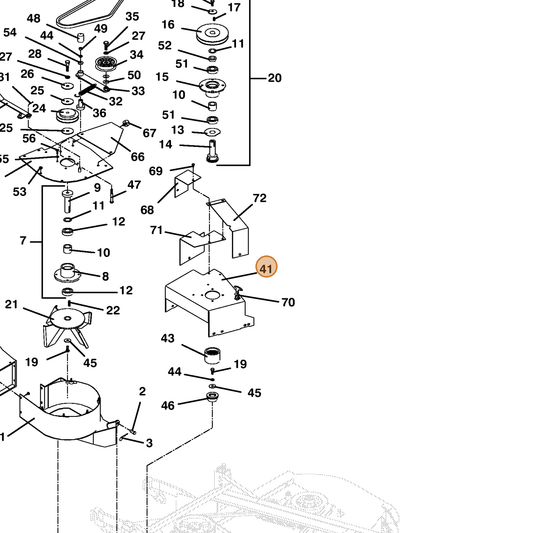 Grasshopper part 644081 — IPL diagram snippet (6x zoom, amber highlight)