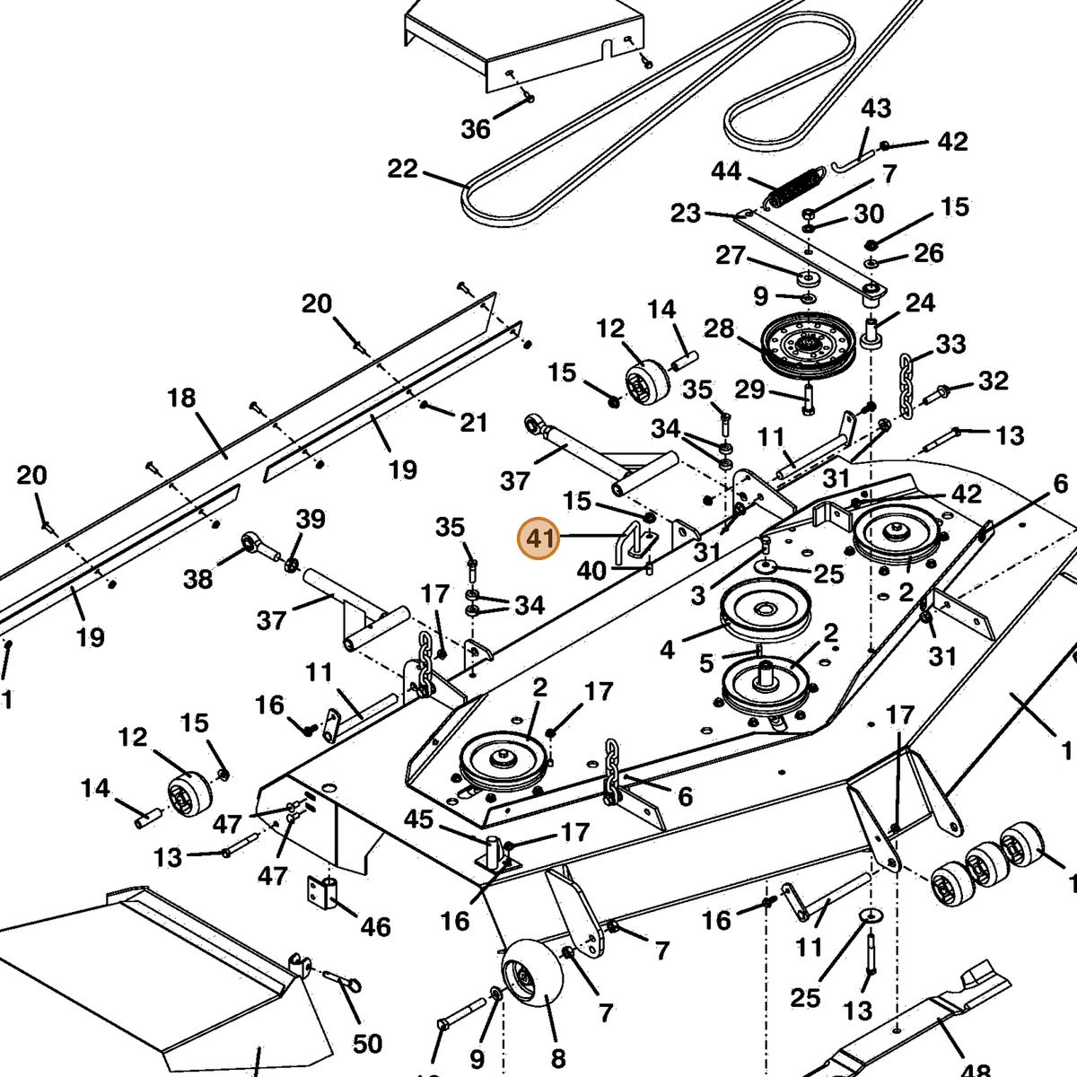 Grasshopper part 644086 — IPL diagram snippet (6x zoom, amber highlight)
