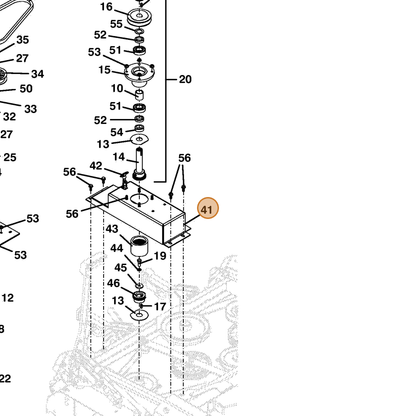 Grasshopper part 644088 — IPL diagram snippet (6x zoom, amber highlight)