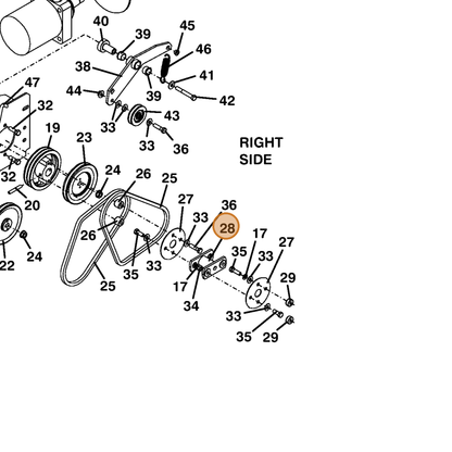 Grasshopper part 644092 — IPL diagram snippet (6x zoom, amber highlight)