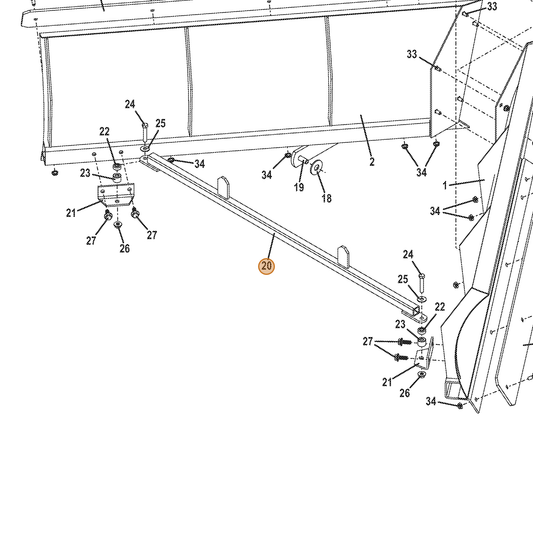 Grasshopper part 644103 — IPL diagram snippet (6x zoom, amber highlight)