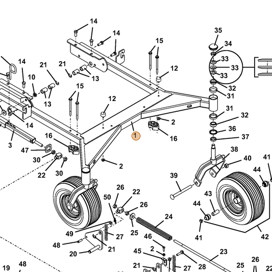 Grasshopper part 644135 — IPL diagram snippet (6x zoom, amber highlight)