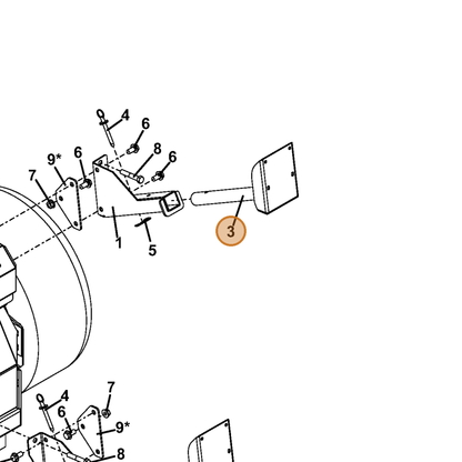 Grasshopper part 644147 — IPL diagram snippet (6x zoom, amber highlight)