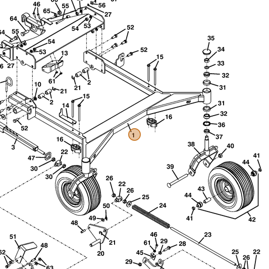 Grasshopper part 644152 — IPL diagram snippet (6x zoom, amber highlight)
