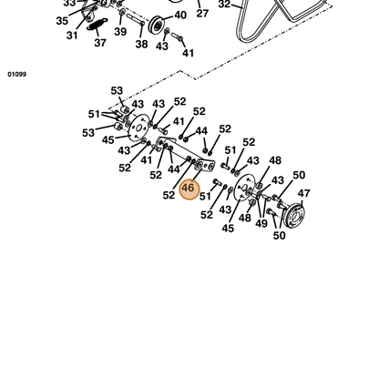 Grasshopper part 644153 — IPL diagram snippet (6x zoom, amber highlight)