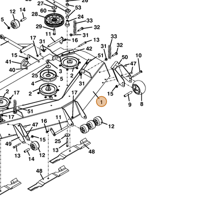 Grasshopper part 644159 — IPL diagram snippet (6x zoom, amber highlight)