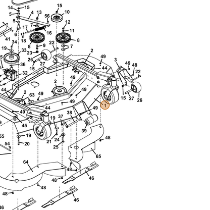 Grasshopper part 644169 — IPL diagram snippet (6x zoom, amber highlight)