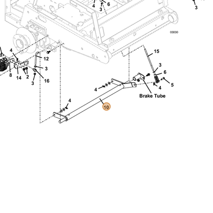 Grasshopper part 644172 — IPL diagram snippet (6x zoom, amber highlight)