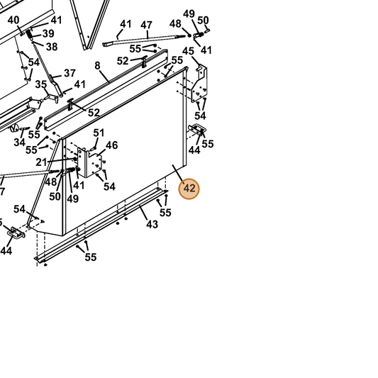 Grasshopper part 644176 — IPL diagram snippet (6x zoom, amber highlight)