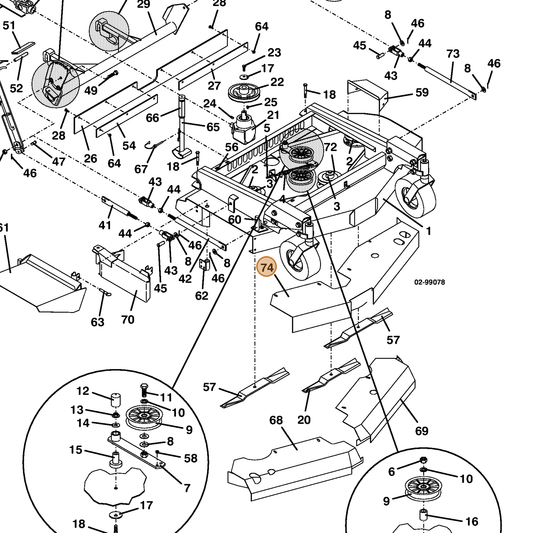 Grasshopper part 644192 — IPL diagram snippet (6x zoom, amber highlight)