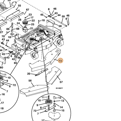 Grasshopper part 644197 — IPL diagram snippet (6x zoom, amber highlight)