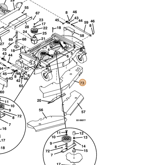 Grasshopper part 644197 — IPL diagram snippet (6x zoom, amber highlight)