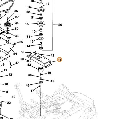 Grasshopper part 644214 — IPL diagram snippet (6x zoom, amber highlight)