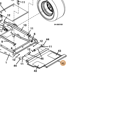 Grasshopper part 644216 — IPL diagram snippet (6x zoom, amber highlight)