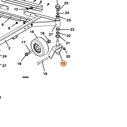 Grasshopper part 644222 — IPL diagram snippet (6x zoom, amber highlight)