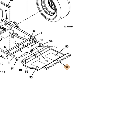 Grasshopper part 644228 — IPL diagram snippet (6x zoom, amber highlight)