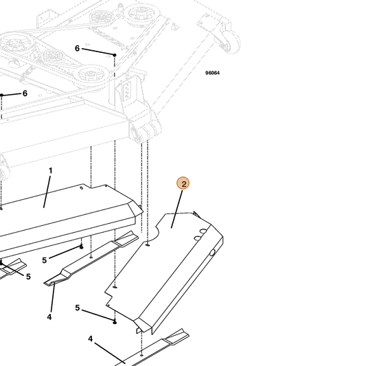 Grasshopper part 644246 — IPL diagram snippet (6x zoom, amber highlight)