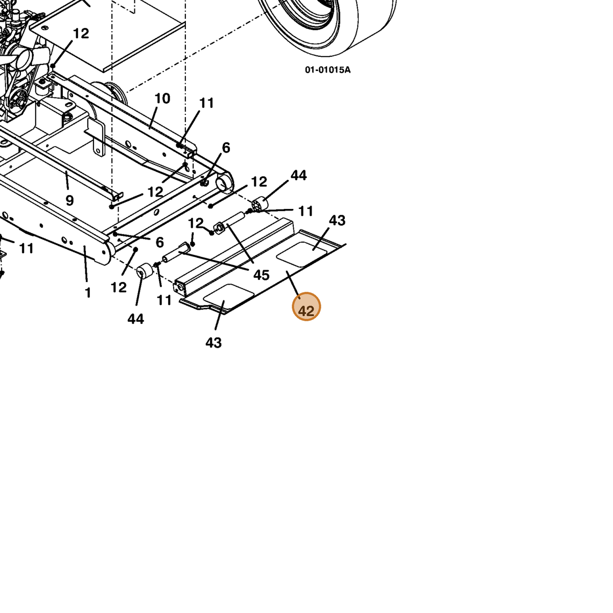 Grasshopper part 644256 — IPL diagram snippet (6x zoom, amber highlight)