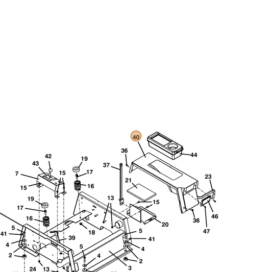Grasshopper part 644261 — IPL diagram snippet (6x zoom, amber highlight)