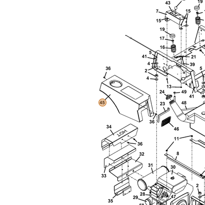 Grasshopper part 644272 — IPL diagram snippet (6x zoom, amber highlight)