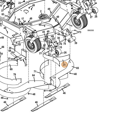 Grasshopper part 644276 — IPL diagram snippet (6x zoom, amber highlight)