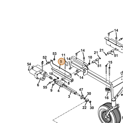 Grasshopper part 644284 — IPL diagram snippet (6x zoom, amber highlight)