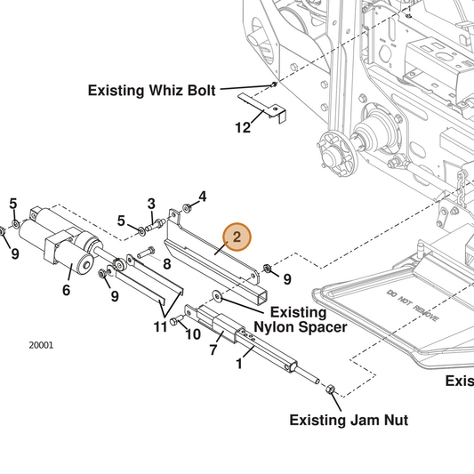 Grasshopper part 644289 — IPL diagram snippet (6x zoom, amber highlight)
