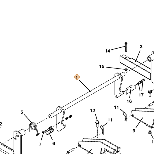 Grasshopper part 644316 — IPL diagram snippet (6x zoom, amber highlight)
