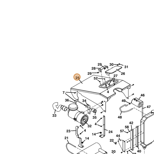 Grasshopper part 644327 — IPL diagram snippet (6x zoom, amber highlight)