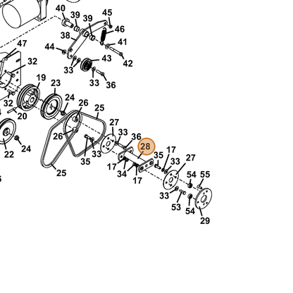 Grasshopper part 644330 — IPL diagram snippet (6x zoom, amber highlight)