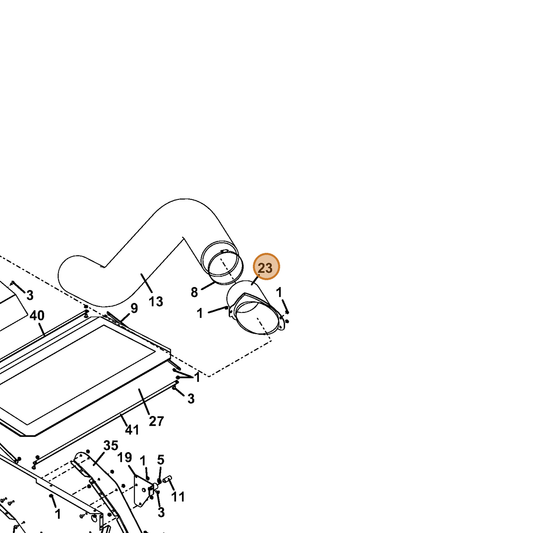 Grasshopper part 644378 — IPL diagram snippet (6x zoom, amber highlight)