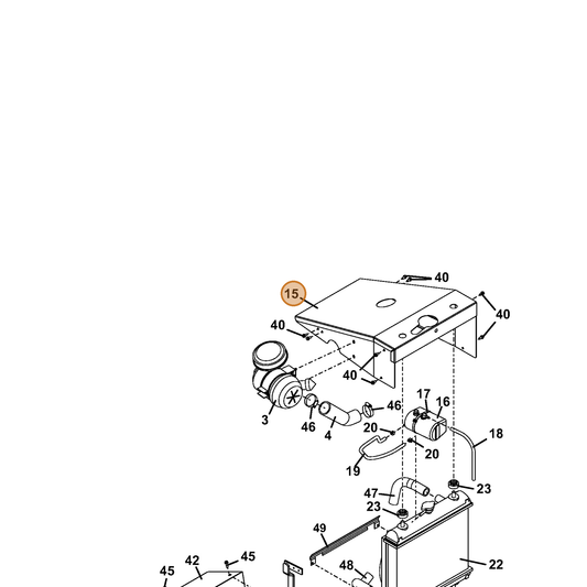 Grasshopper part 644384 — IPL diagram snippet (6x zoom, amber highlight)
